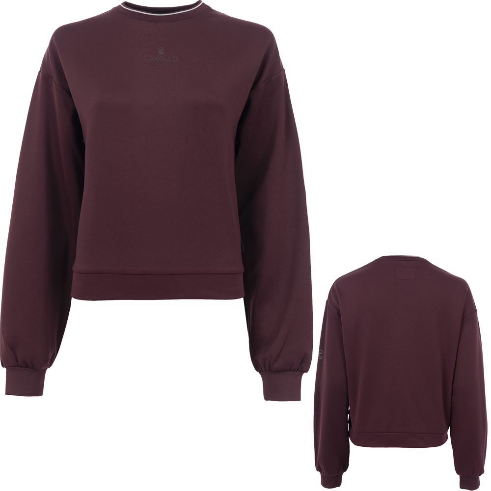 Cavallo Oversize-Sweatshirt EISKE in red wine