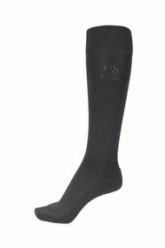Pikeur Kniestrumpf Strassstein Logo in blackolive