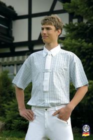 ELT Turnierhemd Jungen in weiß/navy/blue Karo, Gr.152