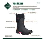 Muck Stiefel - Arctic ICE Mid- AG Female in schwarz-pink 