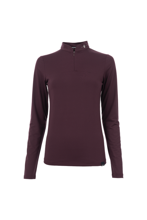 Cavallo Stehkragenshirt EDERA in red wine