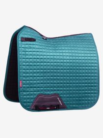 LeMieux Schabracke Dressage Luxury Square Suede in Peacock green 