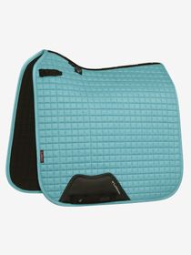 LeMieux Schabracke Dressage Luxury Square Suede in Azure