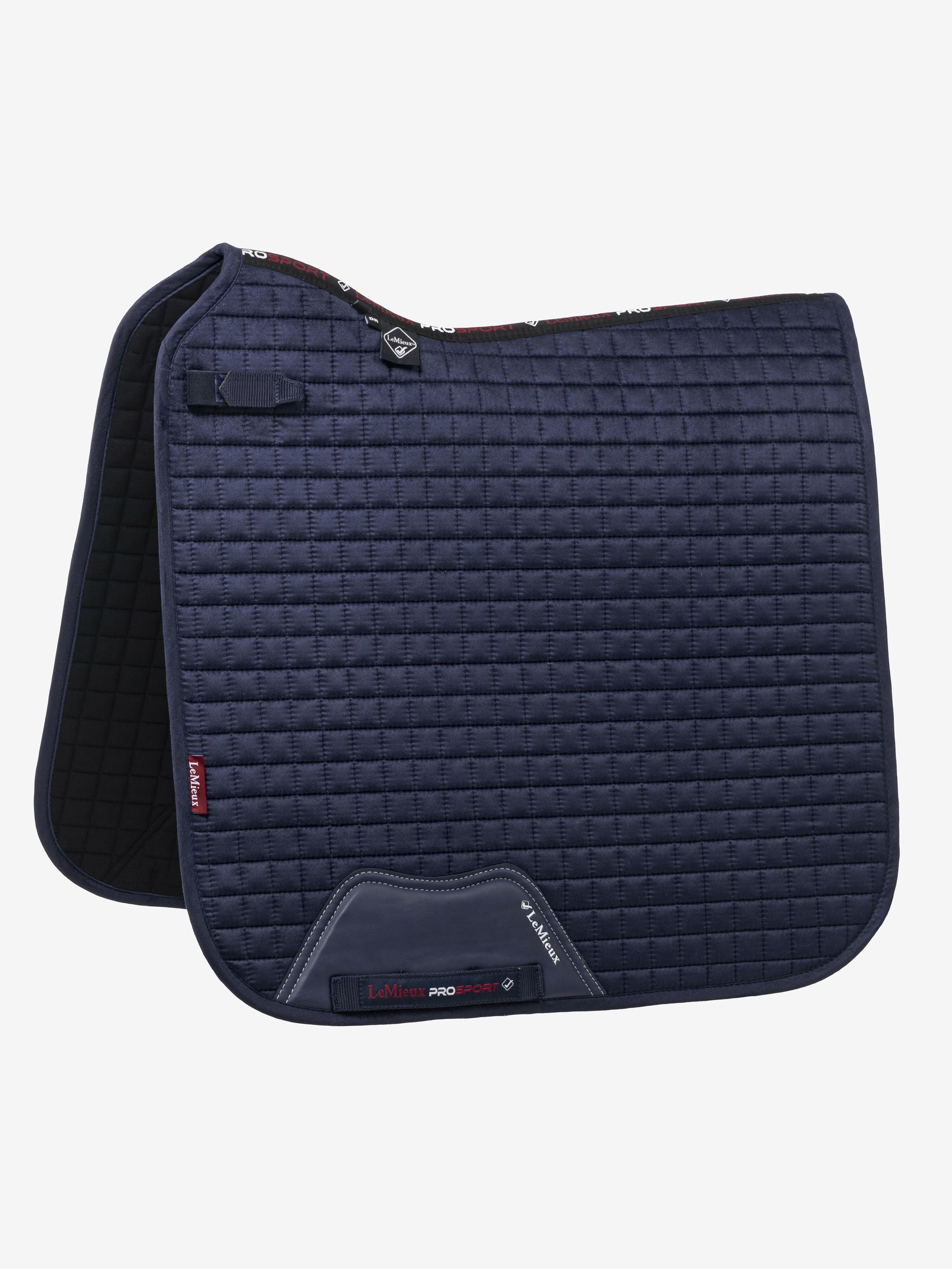 LeMieux Schabracke Dressage Luxury Square Suede in Navy