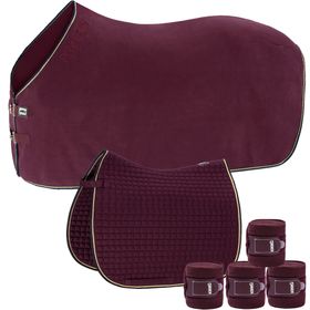 SET Eskadron blackberry inkl. Schabracke Cotton, Bandagen & Abschwitzdecke