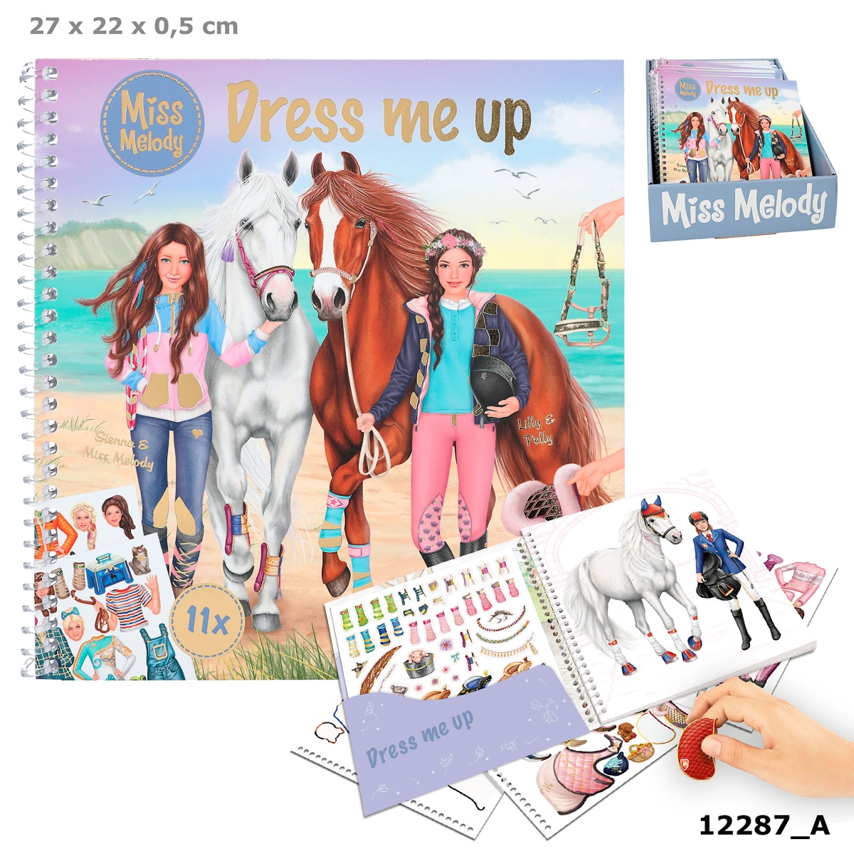 Miss Melody Dress me up Stickerbuch