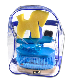 Waldhausen Putzset im Rucksack in Pink und Blau