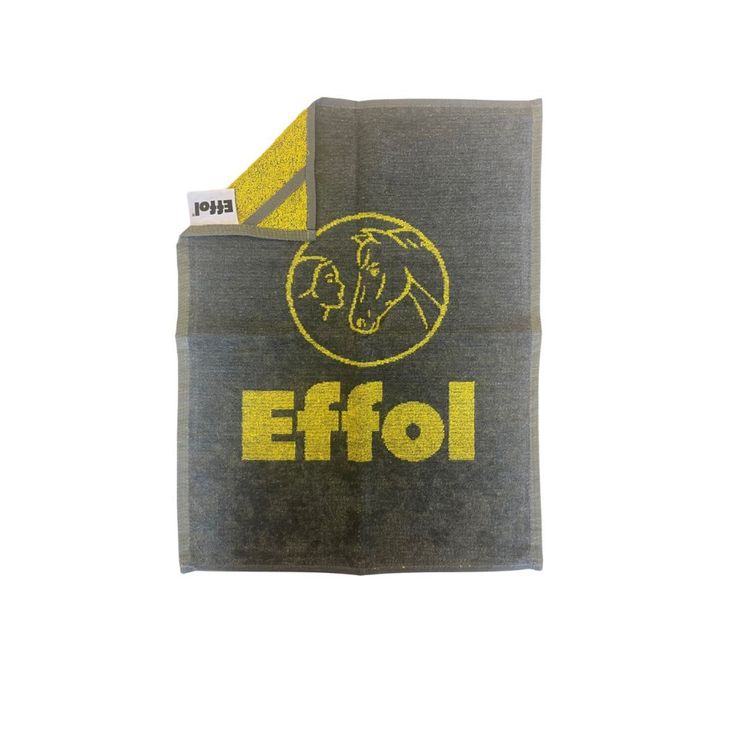 Effol SuperCare Towel Cotton in grau/gelb Handtuch