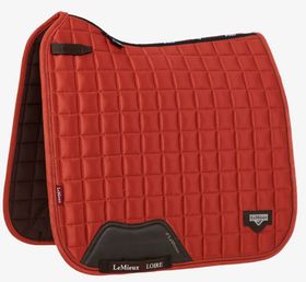LeMieux Loire Memory Satin Dressage Schabracke Square in sienna