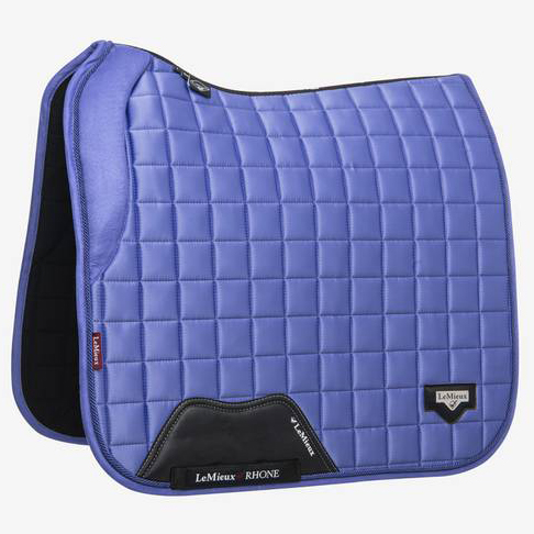 LeMieux Loire Memory Satin Dressage Schabracke Square in bluebell