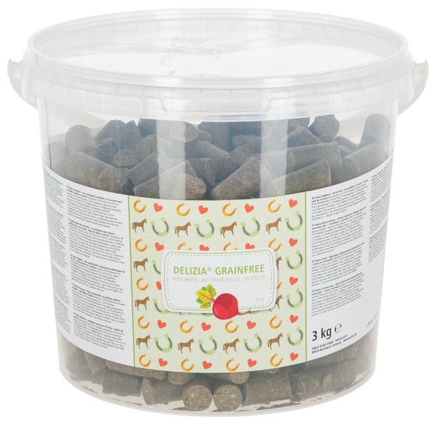 Pferdeleckerlis Getreidefrei Delizia Classic rote Beete 3kg Eimer