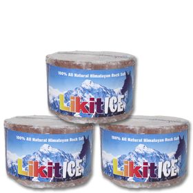 3er Pack Likit, Himalaya-Salz 3x1000 g Leckstein