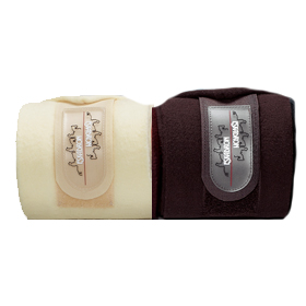 ESKADRON Fleecebandagen 4 er Set, Größe Pony in creme oder choco