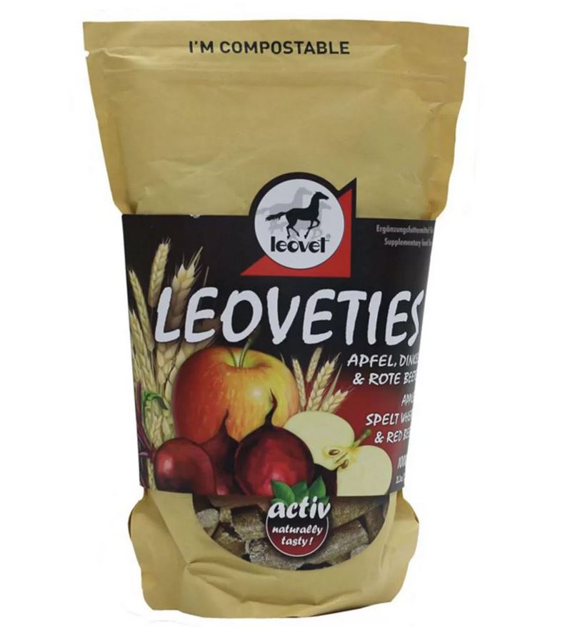 Leovet Leckerli LEOVETIES Apfel - Dinkel - Rote Beete für Pferde 1kg