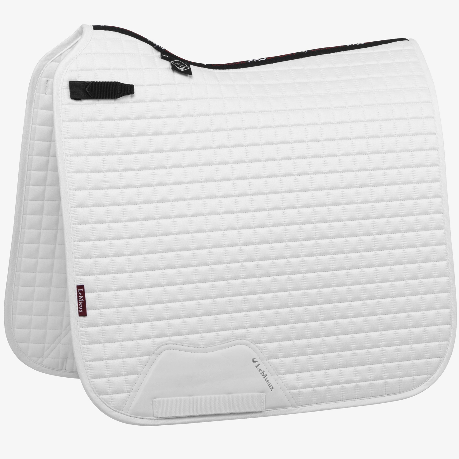 LeMieux Schabracke Dressage Luxury Square in white