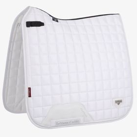 LeMieux Dressur Schabracke Loire Classic Satin Square in white