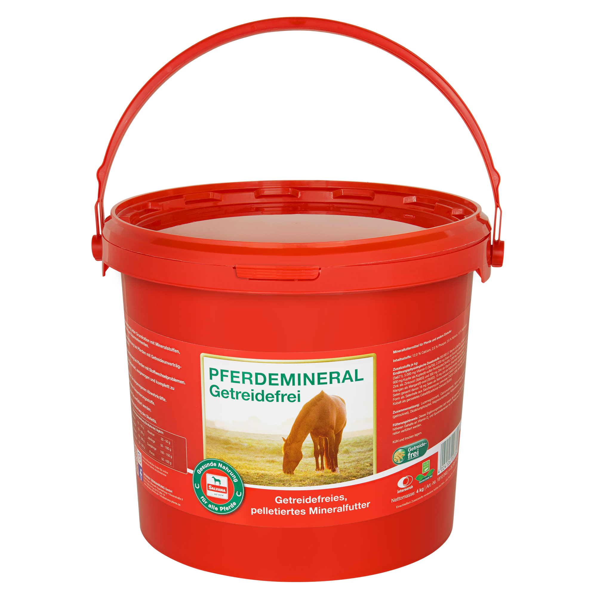 SALVANA Pferdemineral getreidefrei 4kg Eimer 