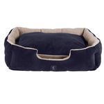 Eskadron Hundebett in Cord navy Classic Sports, Größe S