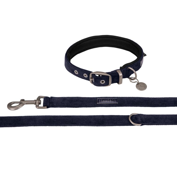 Eskadron Hunde Set Leine/Halsband Cord navy Classic Sports