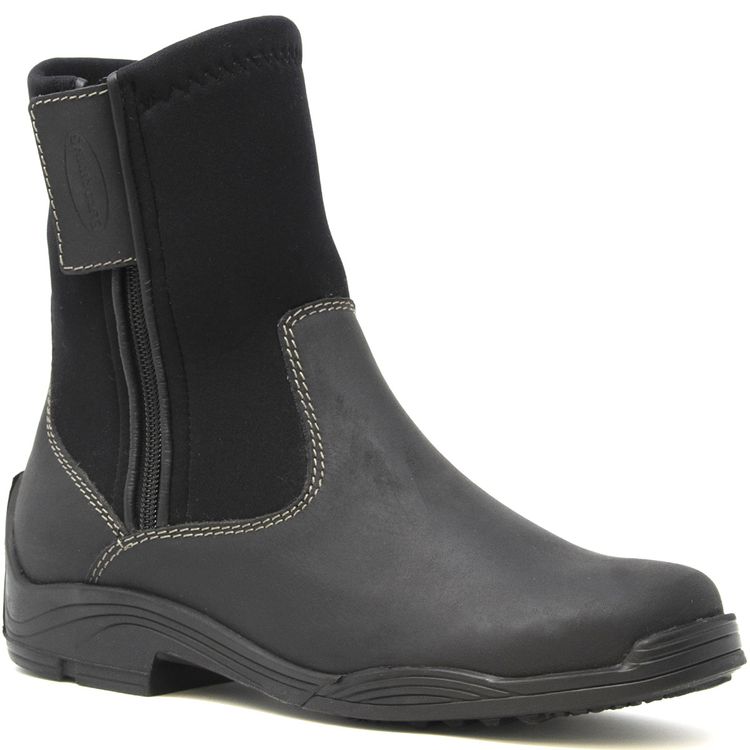 Euroriding Winter Leder- Stiefelette Calgary in schwarz