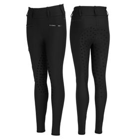 Kinderreithose Lilith Vollgrip mit Hochbund in schwarz