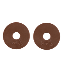 Beris Gummi-Gebissscheiben, braun, 1 Paar 