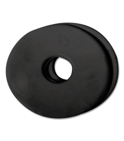 Gebissscheiben, 1 Paar in schwarz