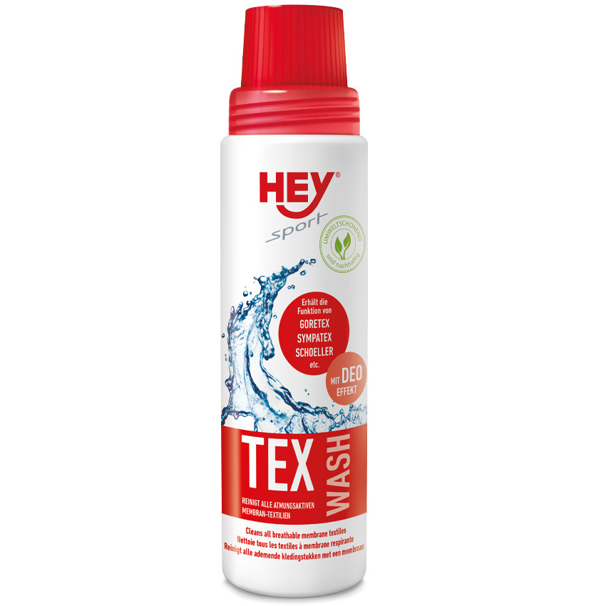 Hey Sport - tex wash - für alle modernen Gewebe, 250ml