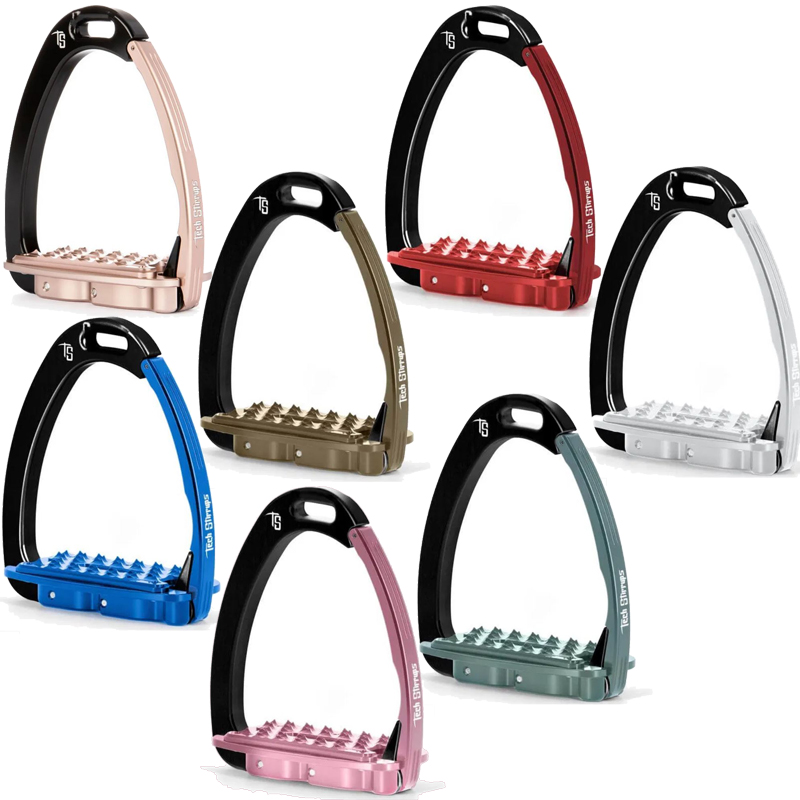 Tech Stirrups Steigbügel Venice Sloped Evo twotone mit black