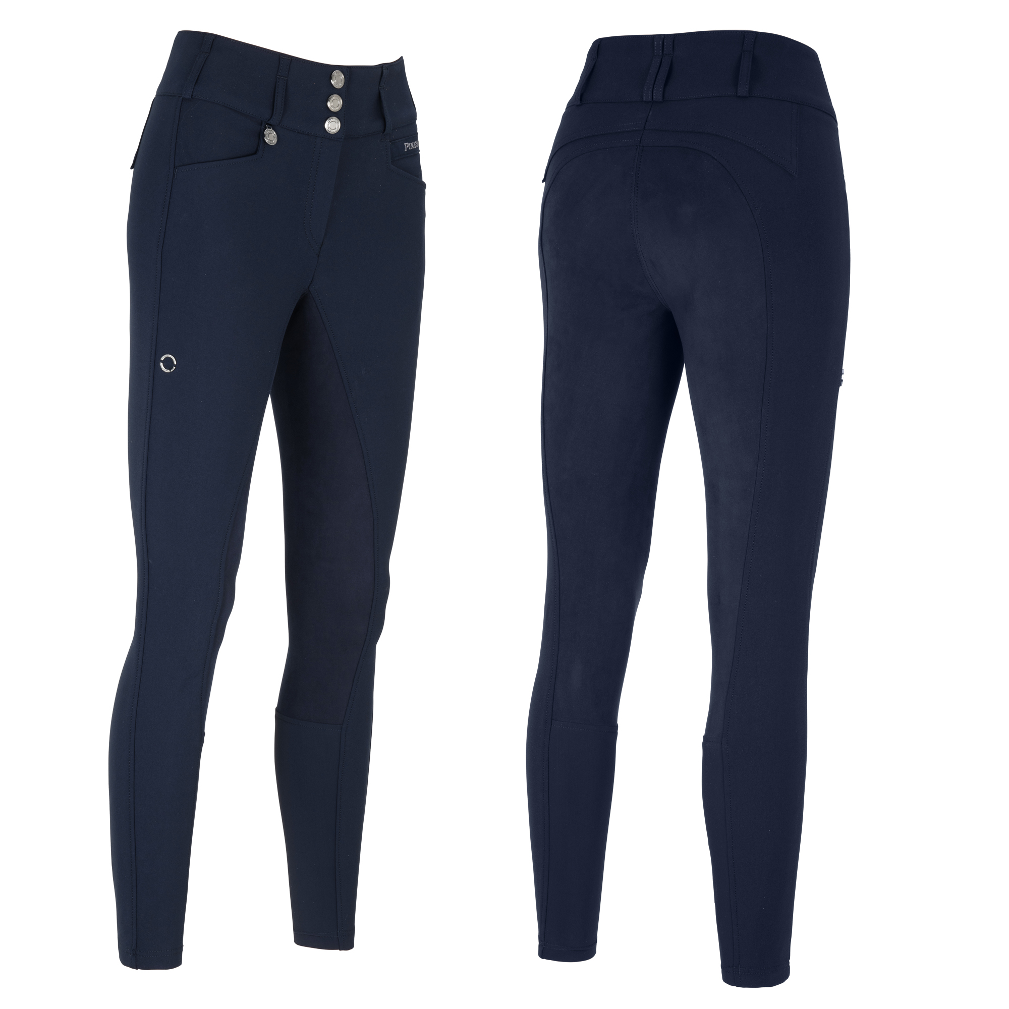 PIKEUR Damen Reithose Candela MC Crown Ganzbesatz nightblue