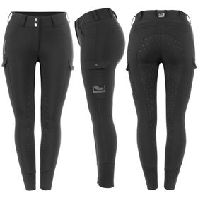 CAVALCINTIA Damen Reithose Cargo,Vollbesatz, Full-Grip, Highwaist von Cavallo