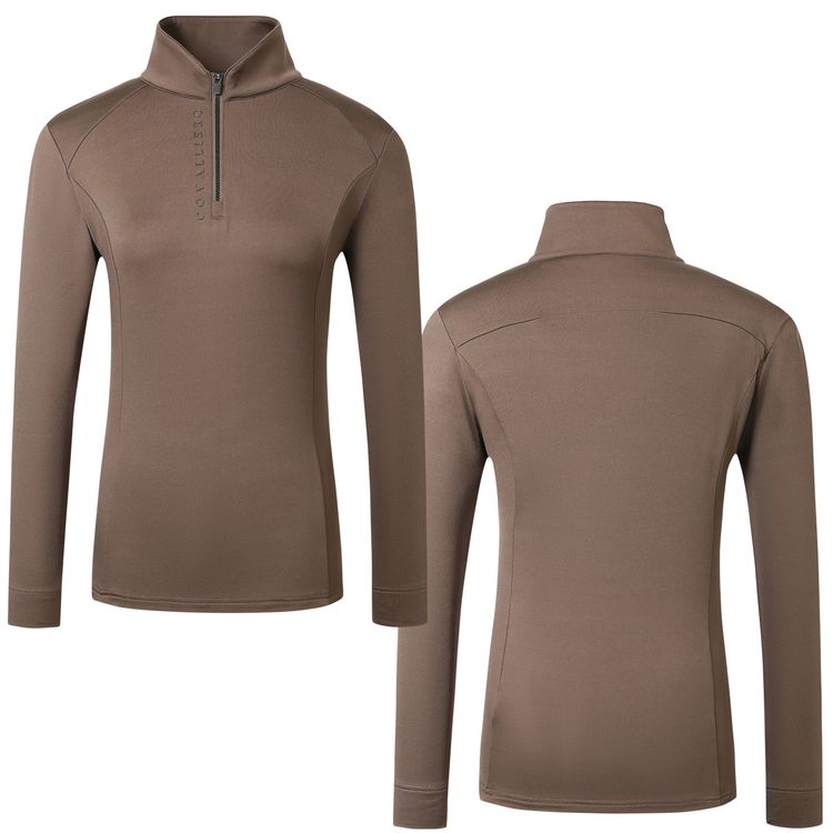 Covalliero Active Shirt in coffee