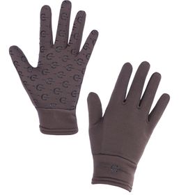 Covalliero Reithandschuhe Fleece in coffee