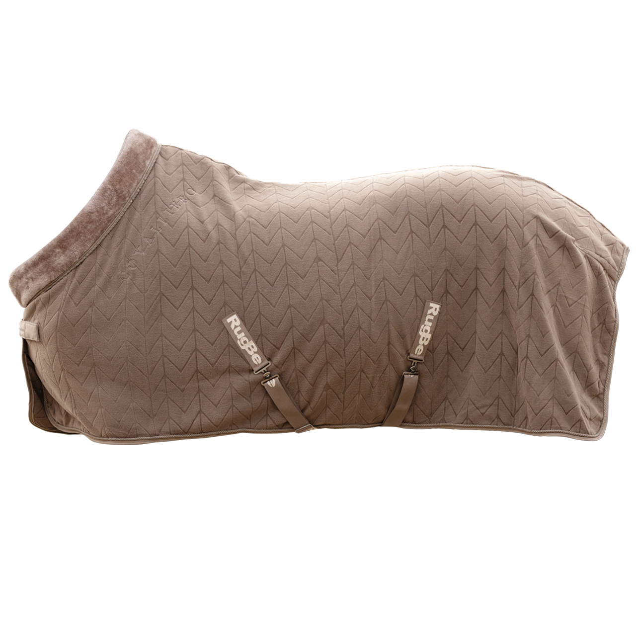 Covalliero Fleece Abschwitzdecke in taupe