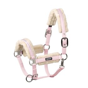 Eskadron Halfter Faux Fur Double Pin in powderrose