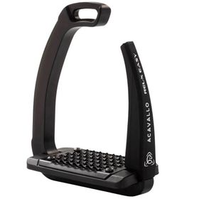 ACAVALLO - Sicherheits-Steigbügel REL-X EASY , Farbe total black AC667