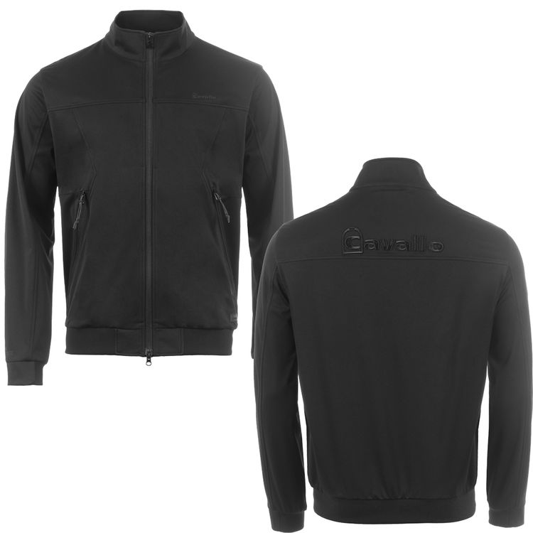 Cavallo Herren Softshelljacke Stehkragen CAVAL FLEX JACKE in black