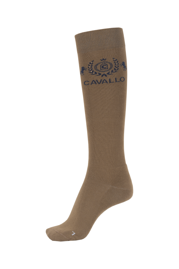 CAVALSANDIA Premium Reitstrümpfe in dark caramel von Cavallo