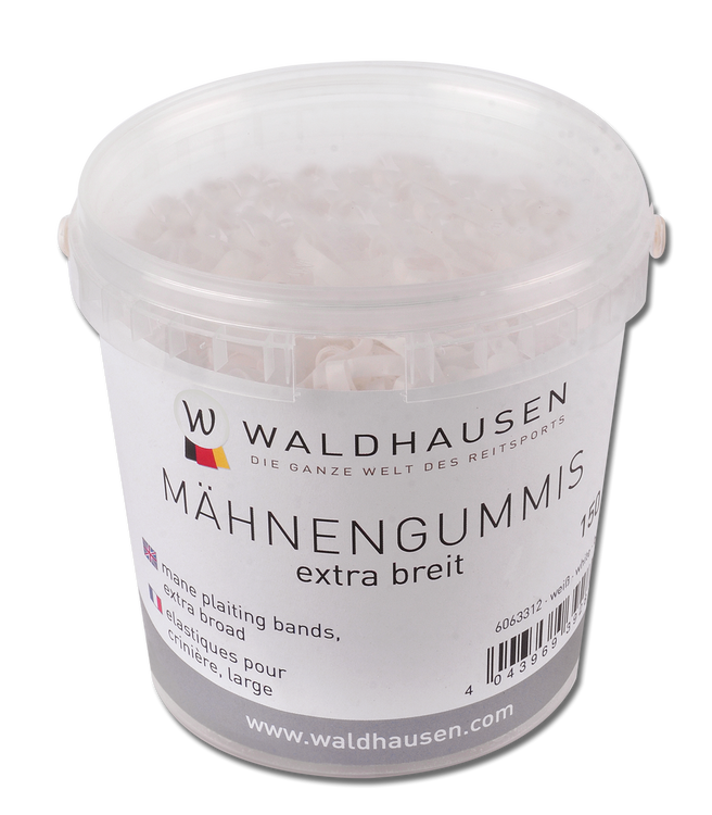 Mähnengummis extra breit im Eimer, transparent 150g