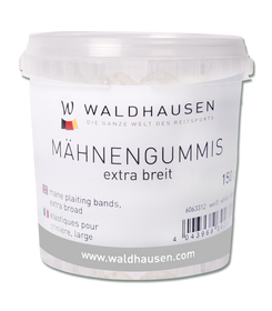 Mähnengummis extra breit im Eimer, transparent 150g