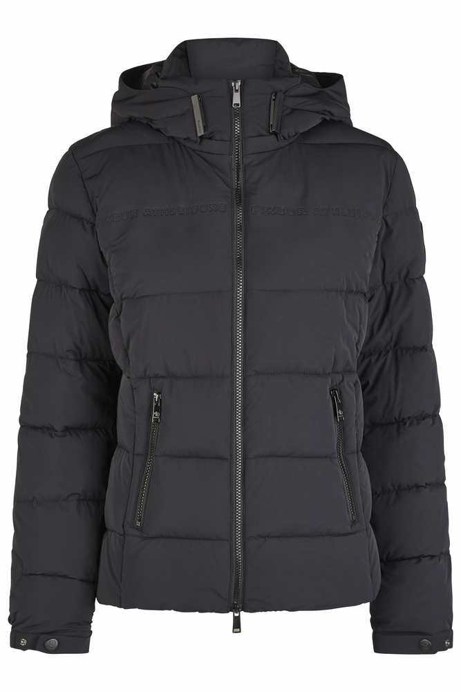 Pikeur Quilt-Jacket Athleisure in schwarz