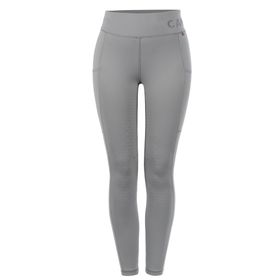 Cavallo Damen Reitleggings CAVALLENE Grip in silvergrey