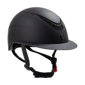 Equestro Reithelm Galaxy mit breitem Visier black-matt