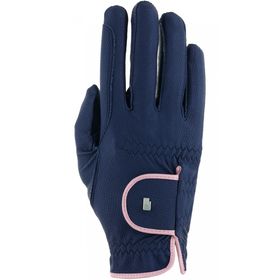 Roeckl Reithandschuh LONA in navy/vintage pink