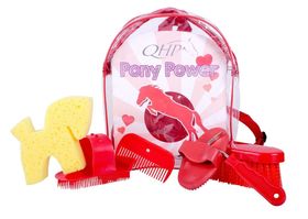 QHP Pony Power Putzrucksack in rot