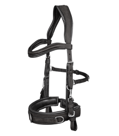 Waldhausen Lederkappzaum anatomic in schwarz