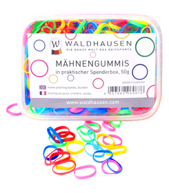 Mähnengummis in Spenderbox, extra breit, multicolor 