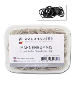 Mähnengummis in Spenderbox in schwarz