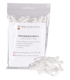 Mähnengummis extra breit, weiß 30g