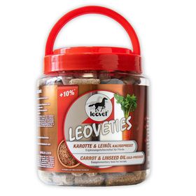 LEOVET Leckerli LEOVETIES KAROTTE LEINÖL KALTGEPRESST für Pferde 1100g